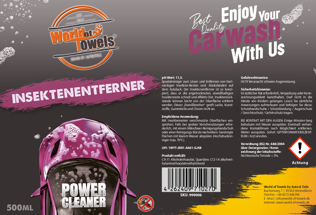 Auto Insektenentferner 500ml | Spezielle Formel