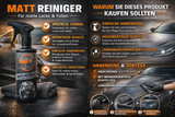 Matt Reiniger für Folie & Lack | Auto Mattlack- und Mattfolienreiniger
